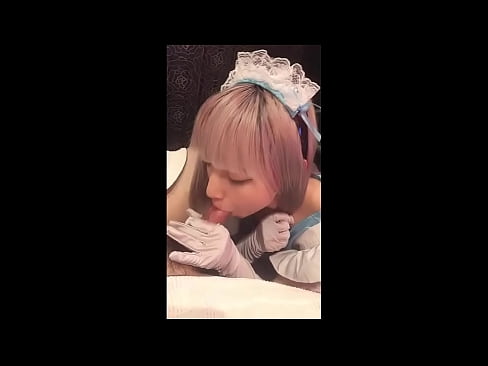 ❤️ Japanese Idol [mayuka], franskur vinnukonubúningur, 1. hluti, blástur og hristur af sér með húðkrem ❤ Fjandinn myndband  hjá okkur ❌❤